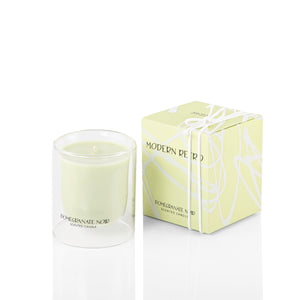 green candle with a green box