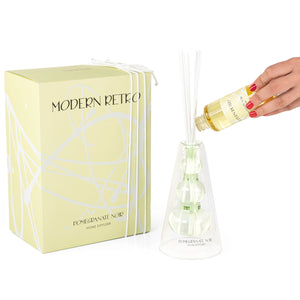 green diffuser with a green box