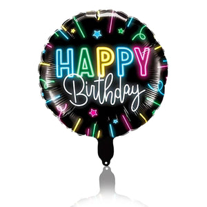 black circle balloon for birthday