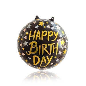 black circle balloon for birthday