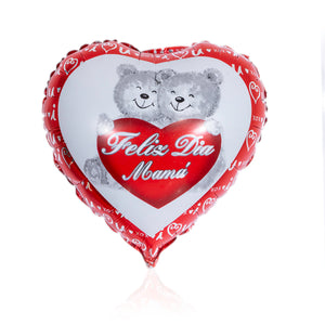 red heart party balloon
