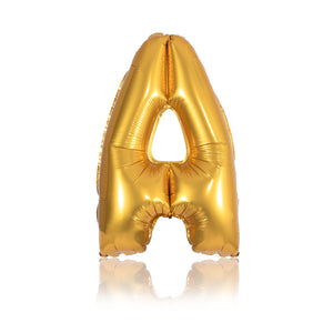 gold party balloon letter A
