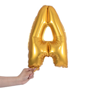 gold party balloon letter A