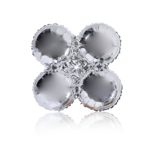 silver party balloon