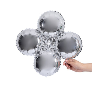 silver party balloon