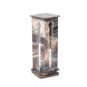 A purple Nespresso capsules stand