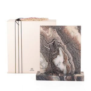 A marble Vertuo capsules stand