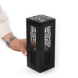 black leather incense burner