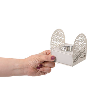 mini off-white metal incense burner