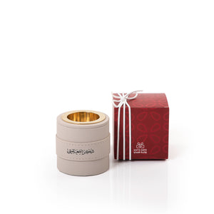 mini off-white leather incense burner