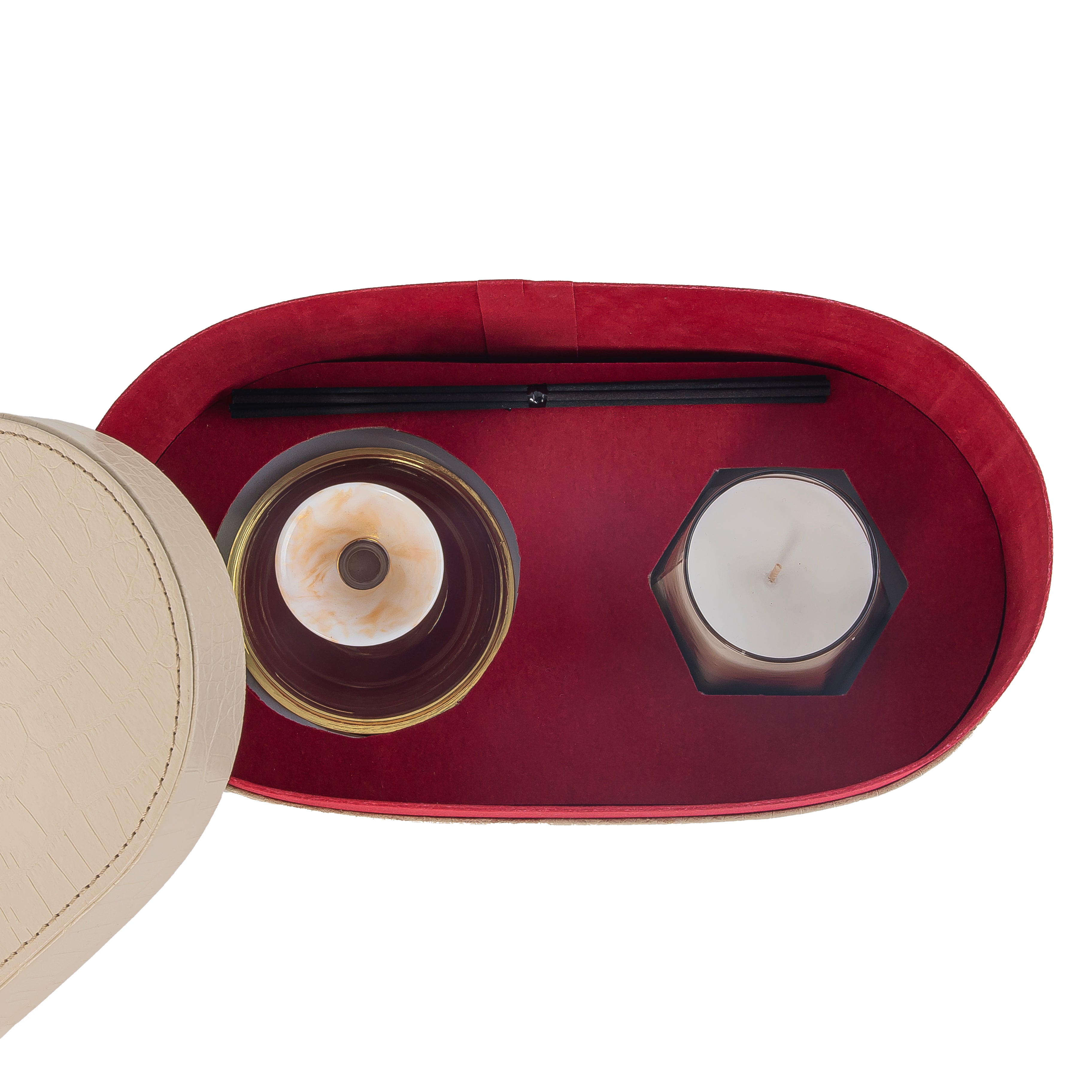 Luxury Set of reed diffuser & scented candle - Camellia