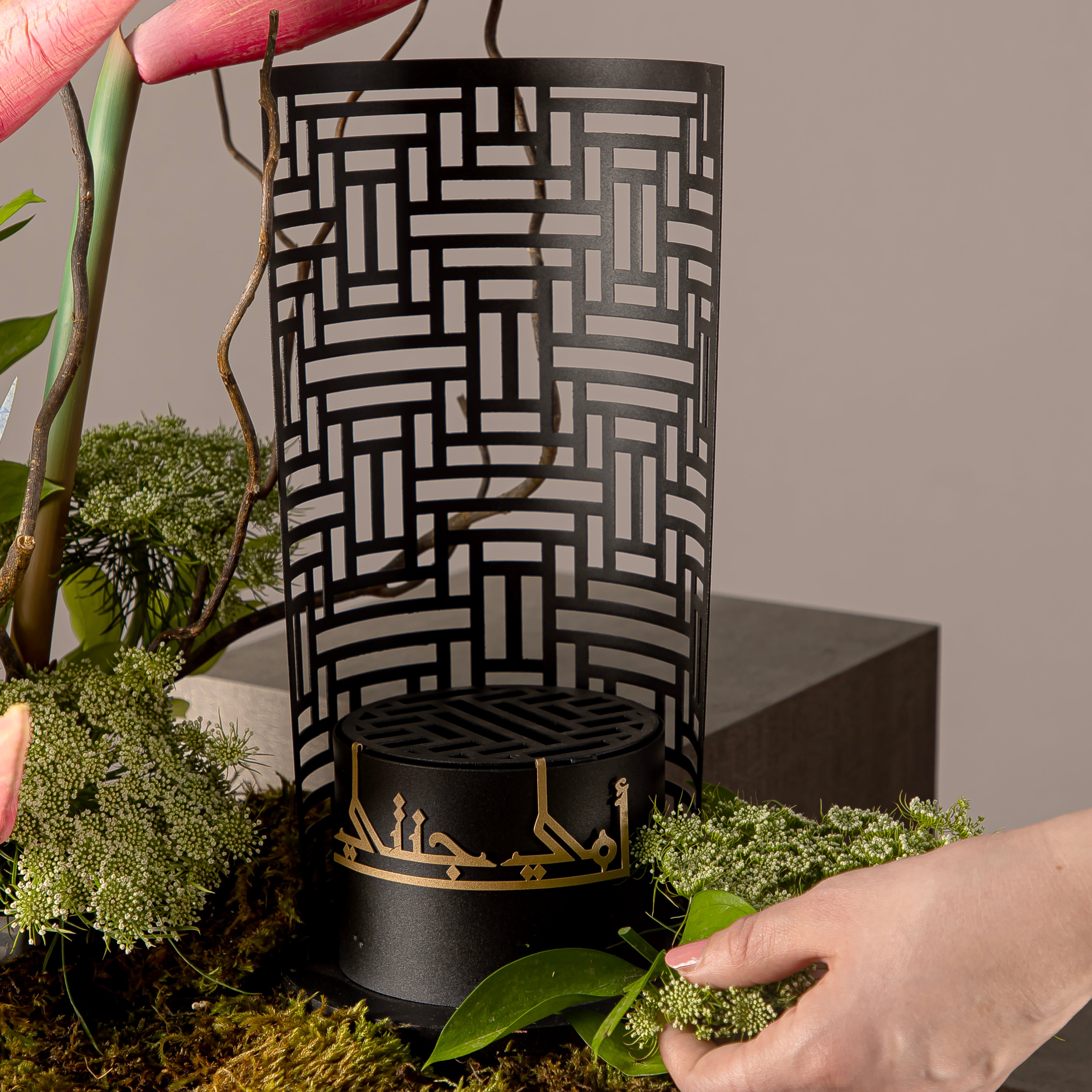 Incense burner featuring a customized name