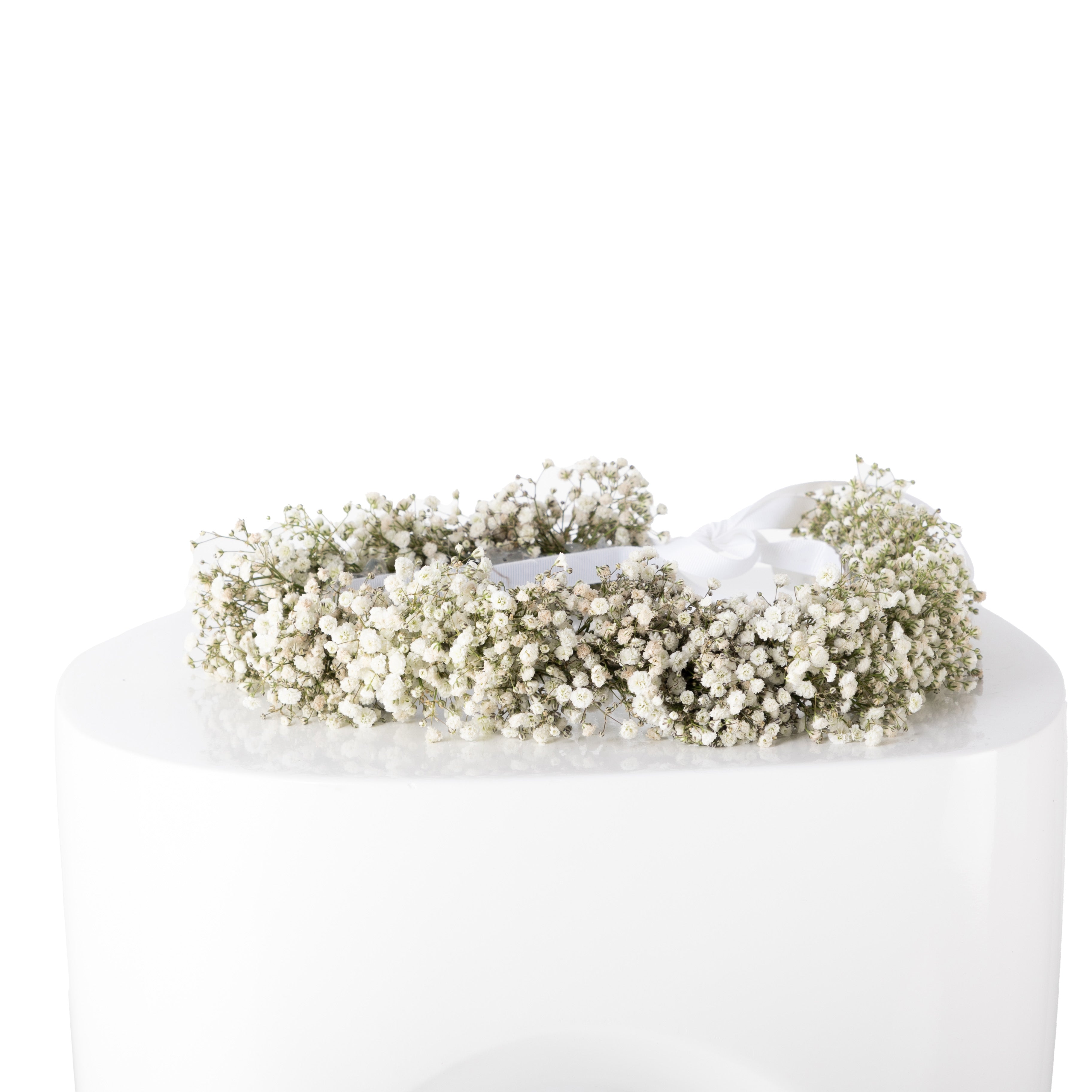 White Floral Head Crown
