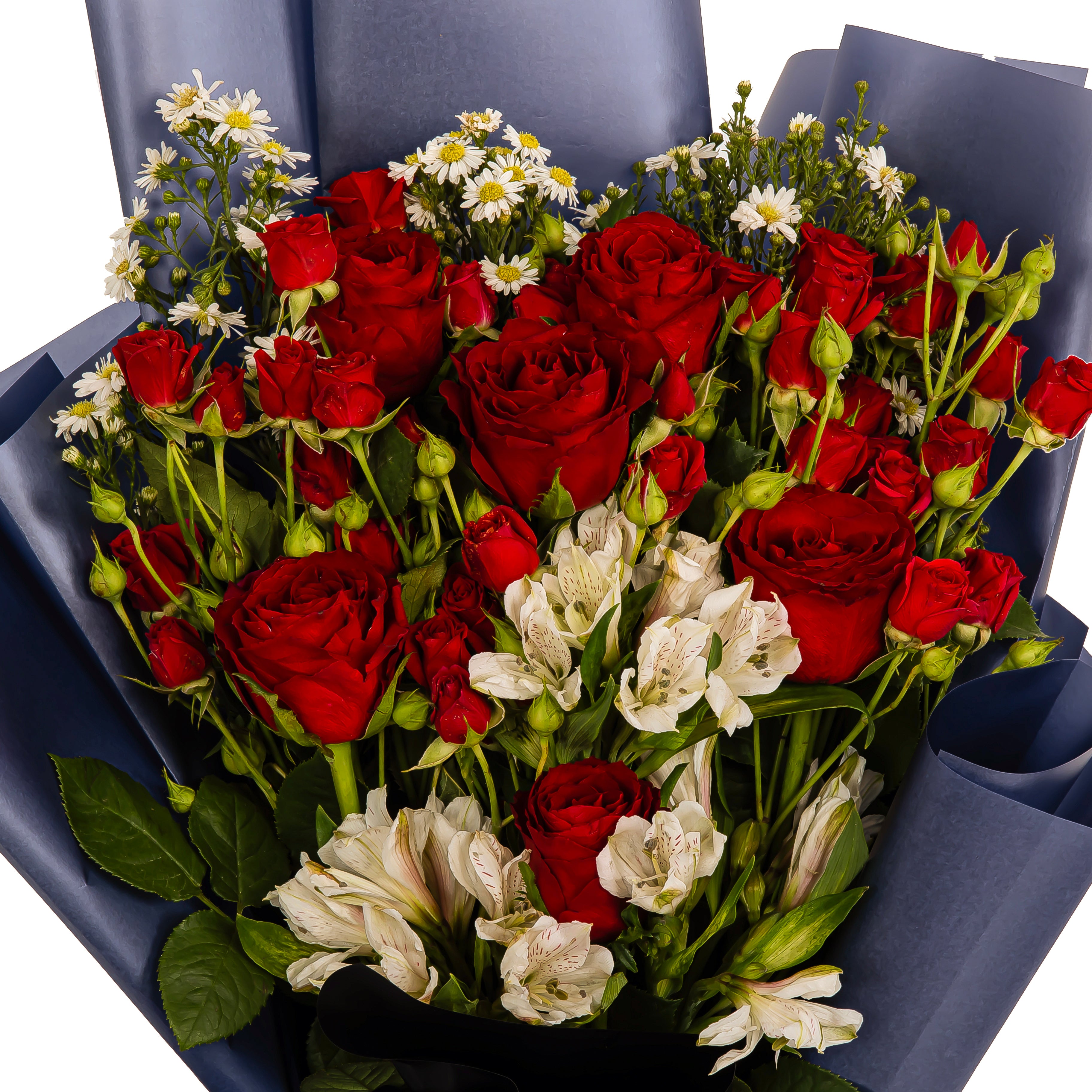 باقة الأناقة الحمراء