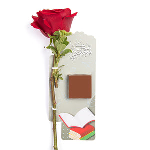 rose flower with chocolate