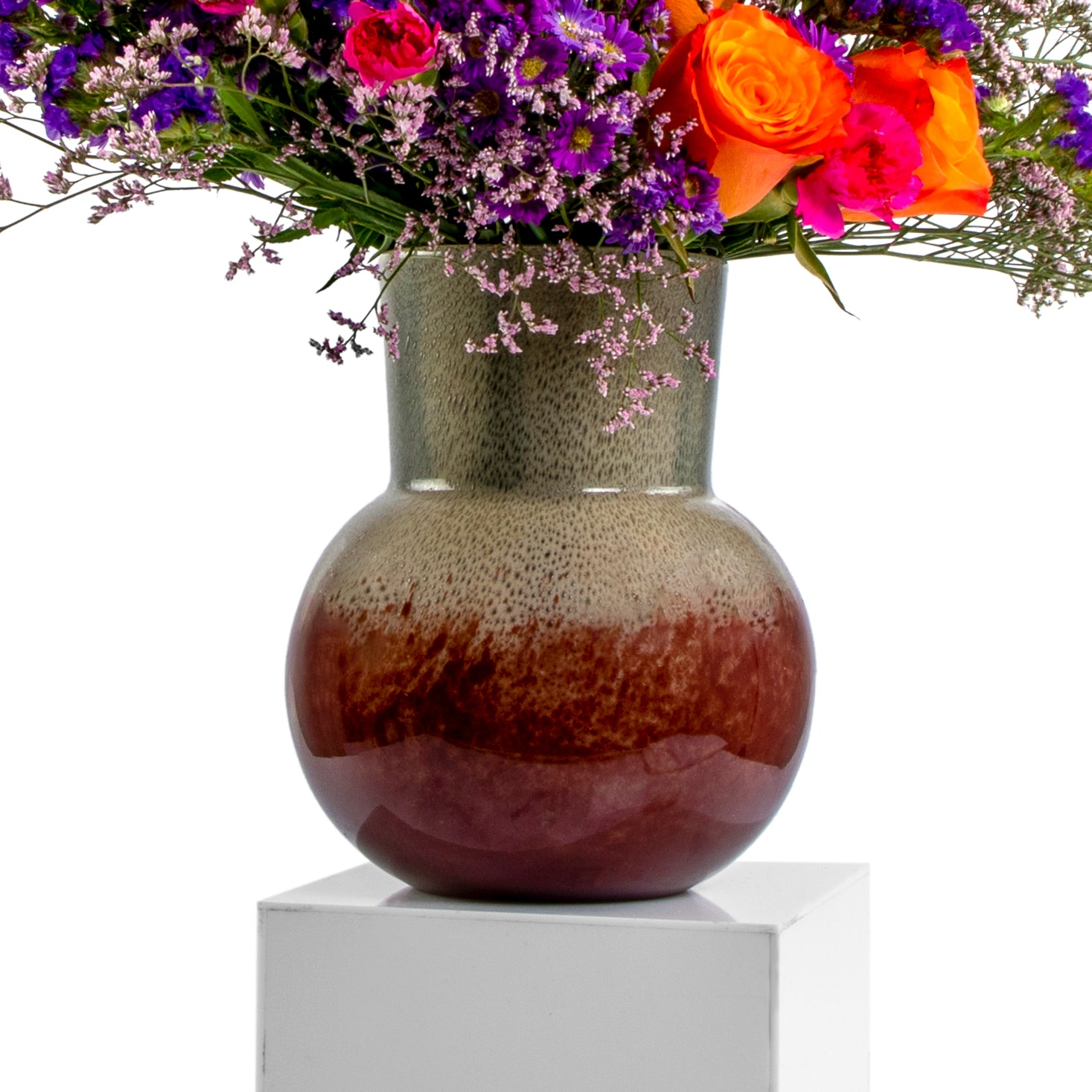 Purple & Orange Vase