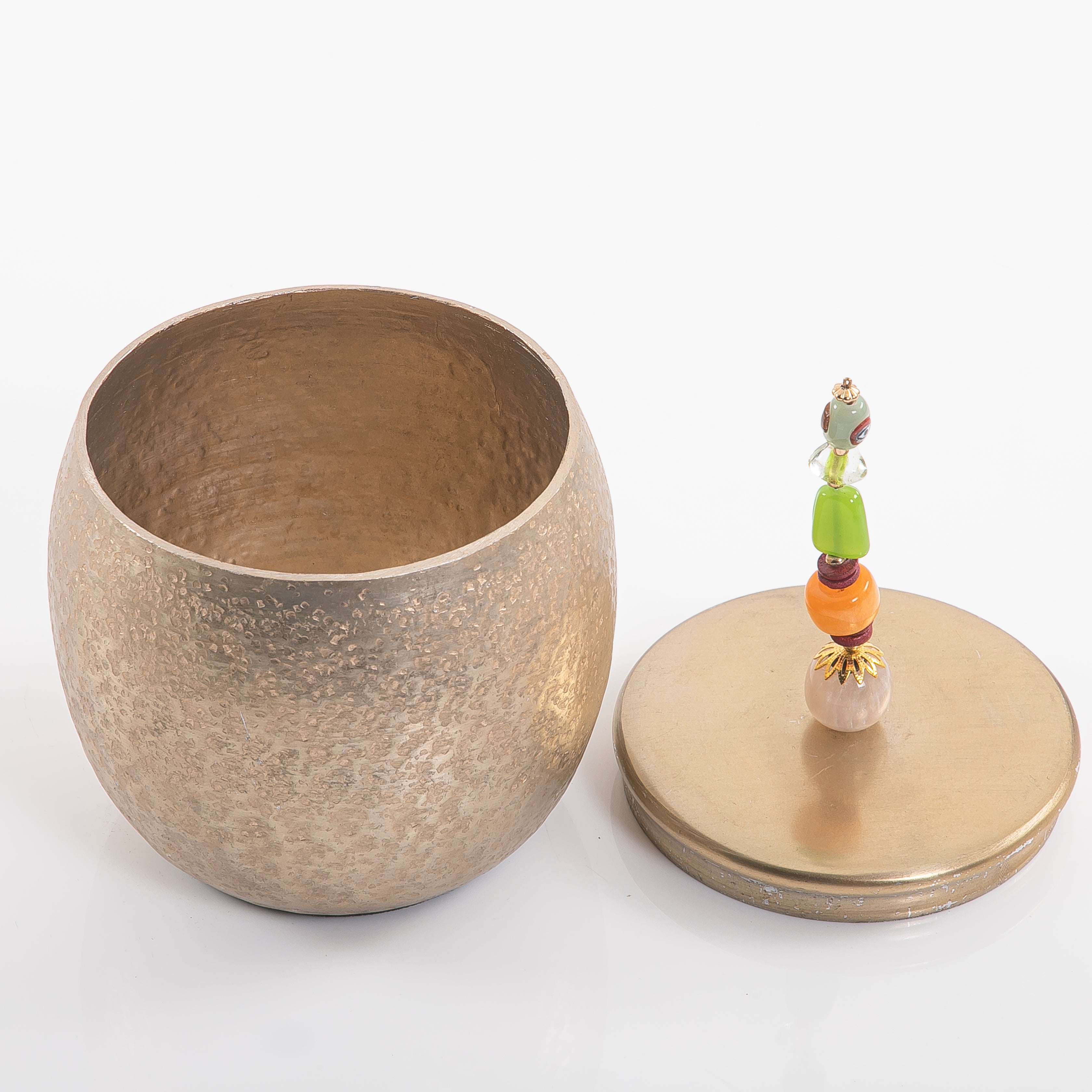 Gold decorated Gergean jar