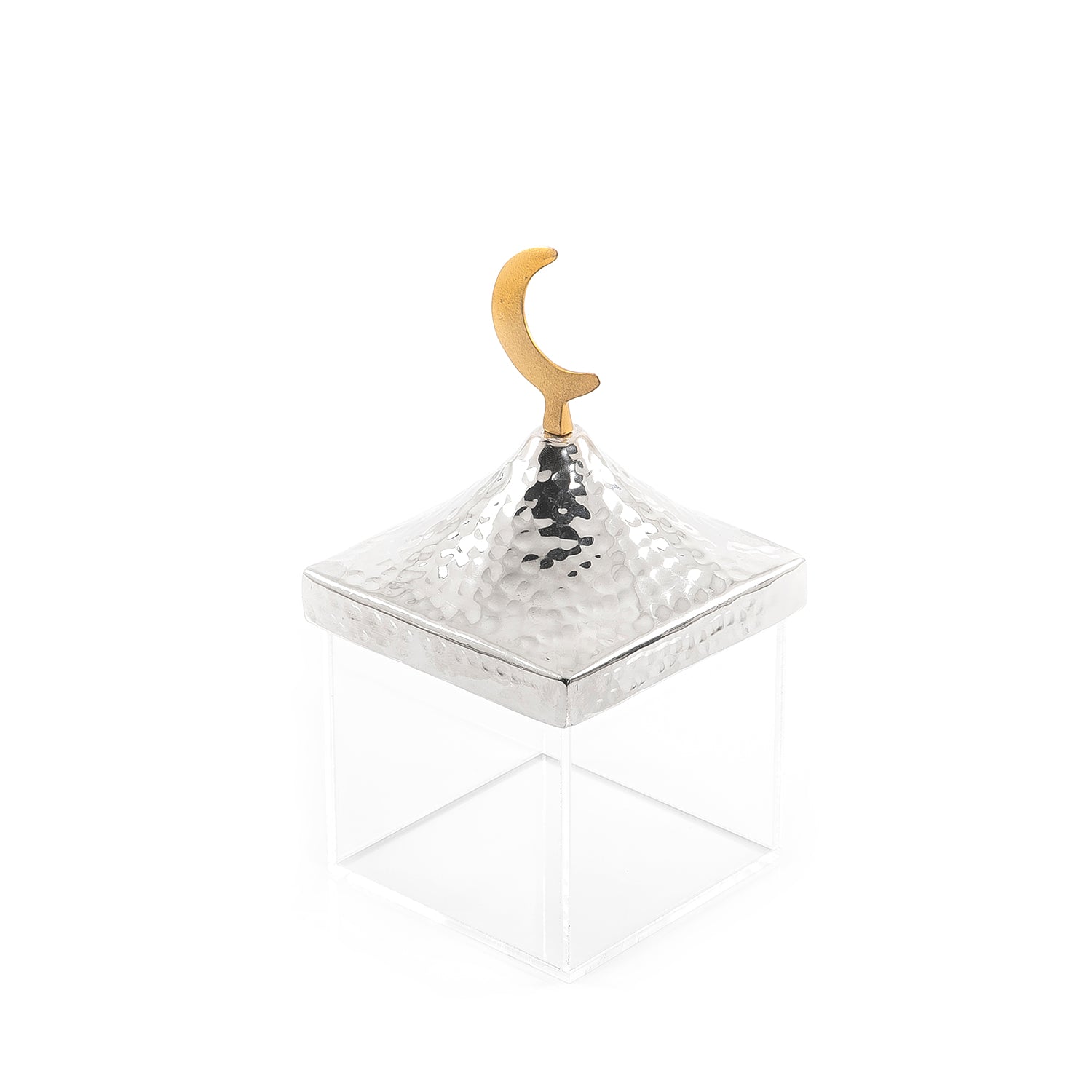 بوكس اكريليك قرقيعان مع غطاء معدن