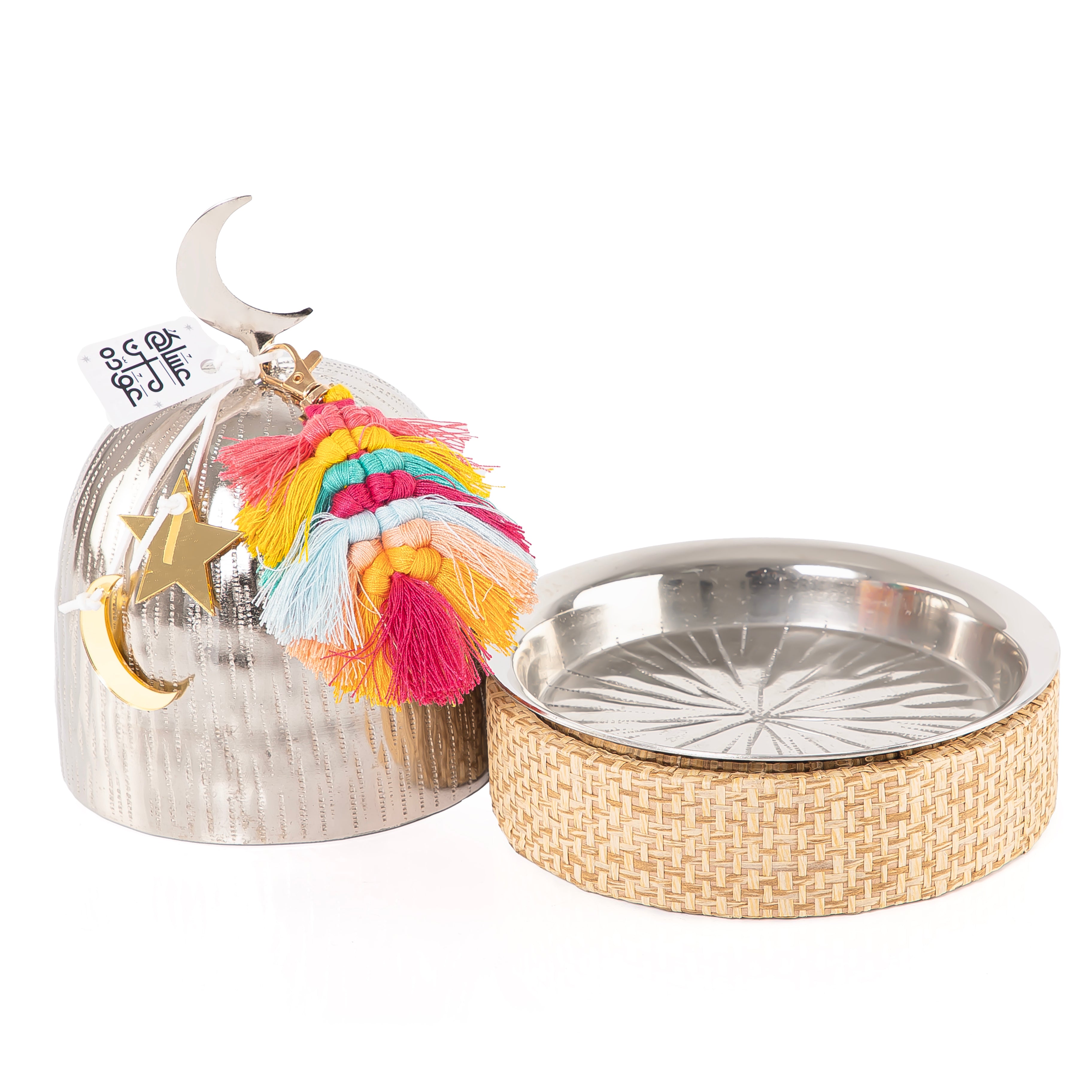 decorated gergean box with a customized name label