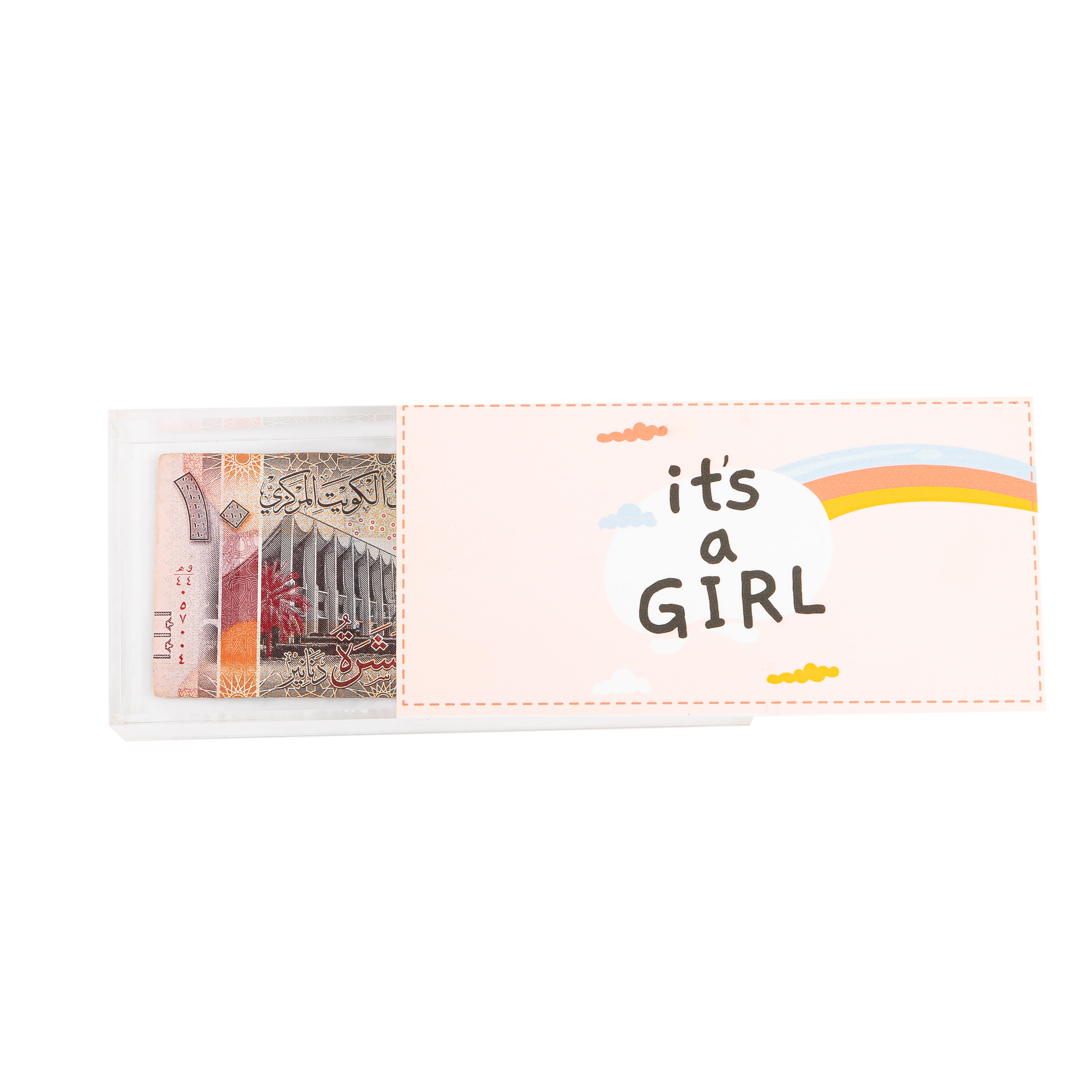 Transparent Acrylic Box "It's a Girl"