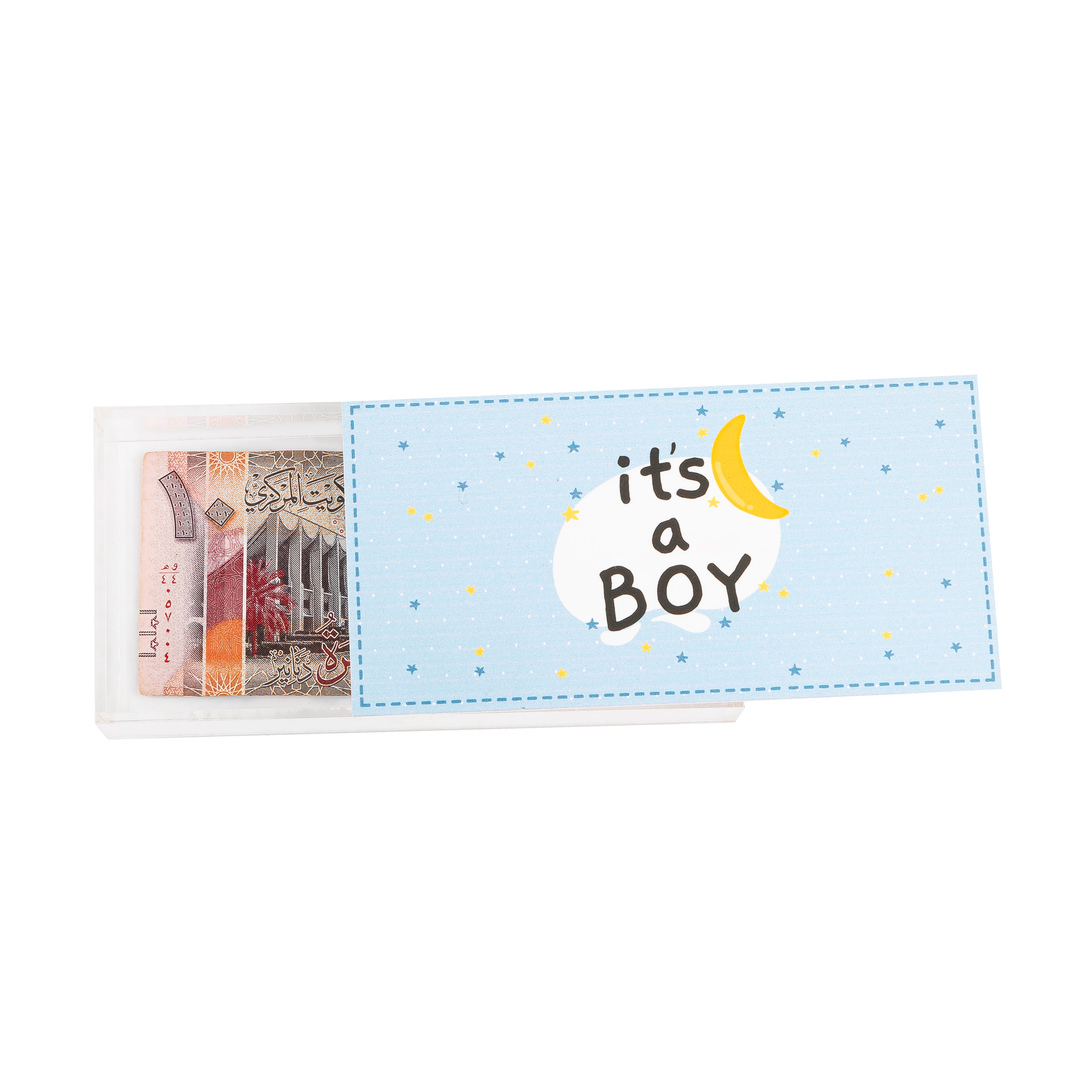 Transparent Acrylic Box "It's a Boy"