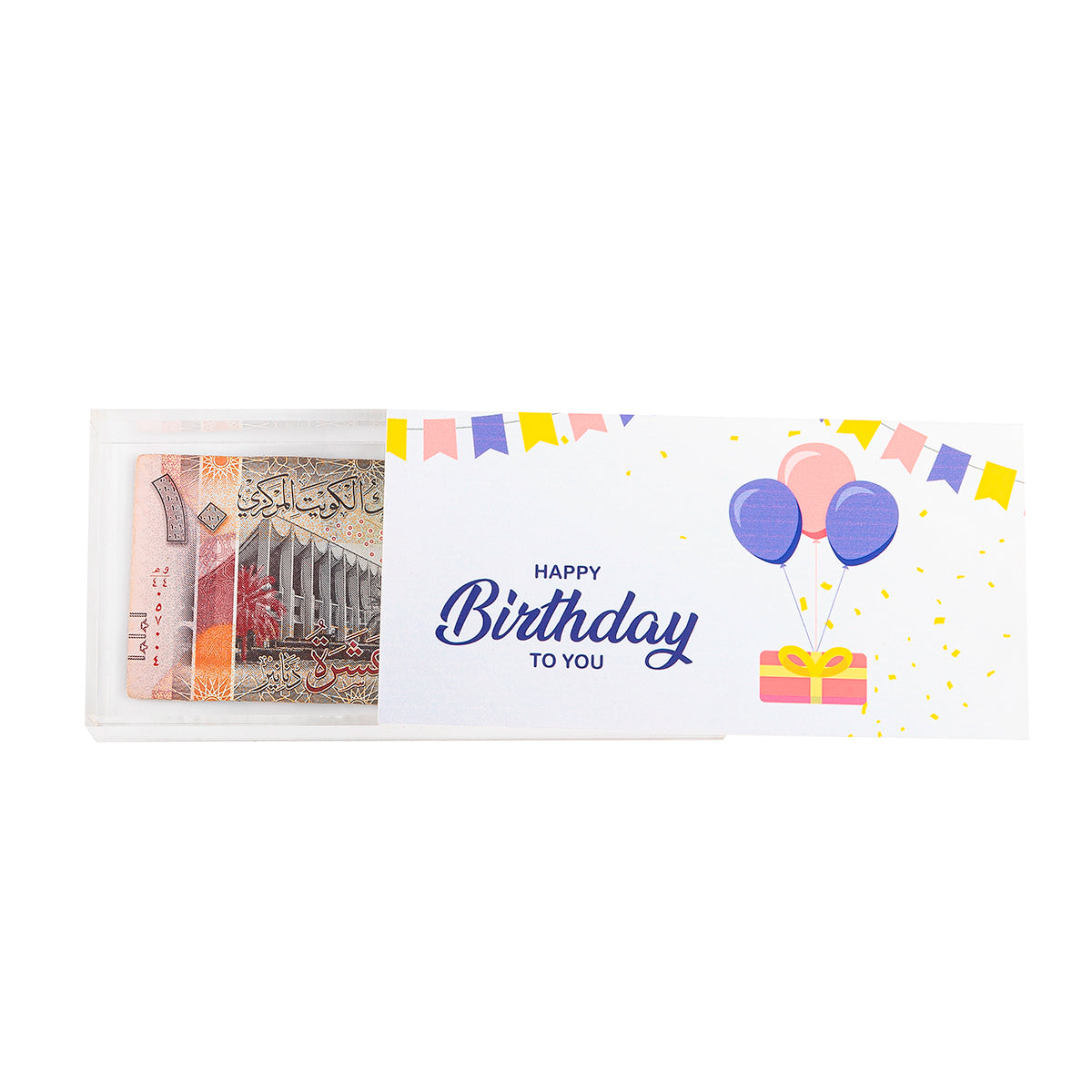 Transparent Acrylic Box "Happy Birthday To You"