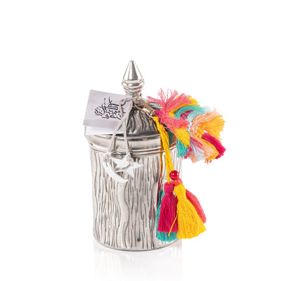 Silver decorated Gergean jar