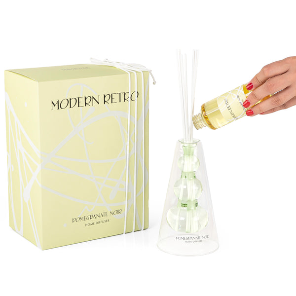 green diffuser with a green box