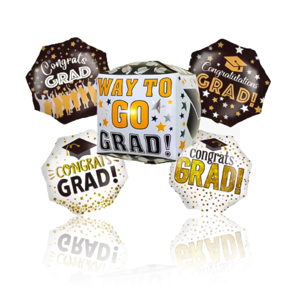 set of graduation balloons