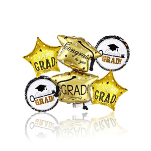 set of graduation balloons