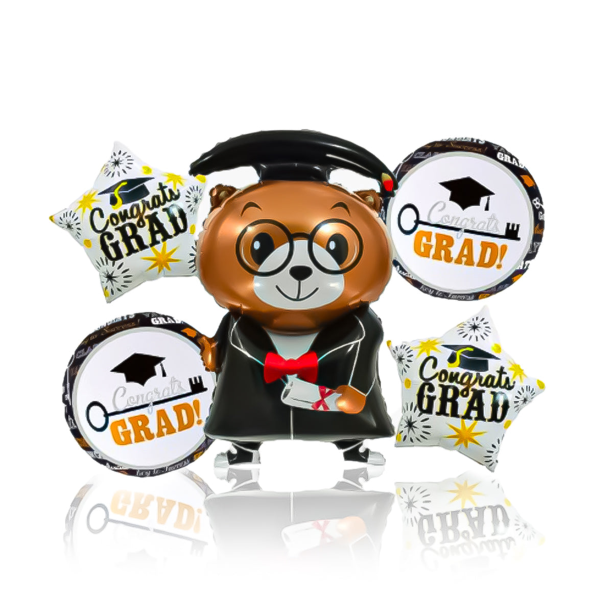 set of graduation balloons