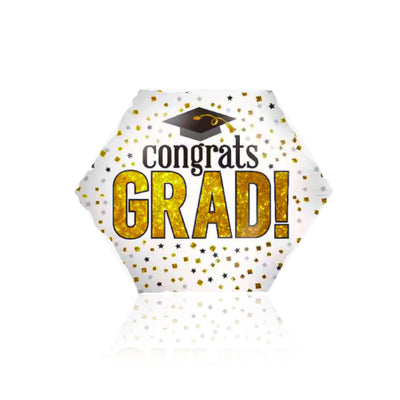 white graduation balloon
