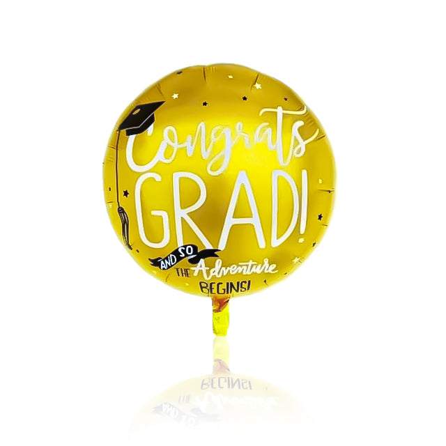 gold graduation balloon