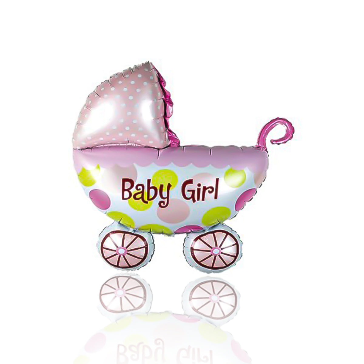Pink new born baby girl balloon