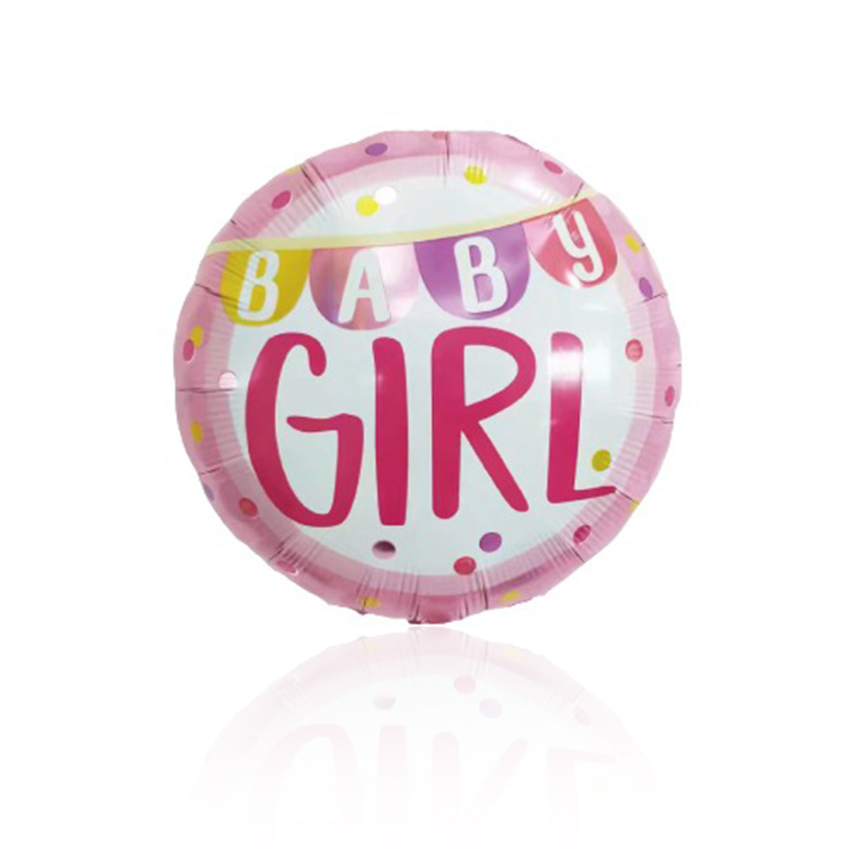 Pink new born baby girl balloon