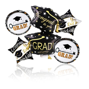 set of graduation balloons