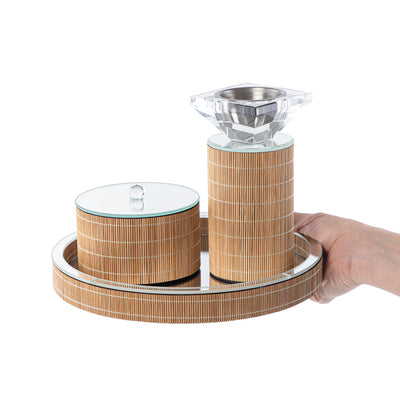 Dhi Mabkhar Set (Tray, Mabkhar And Box) - circuler