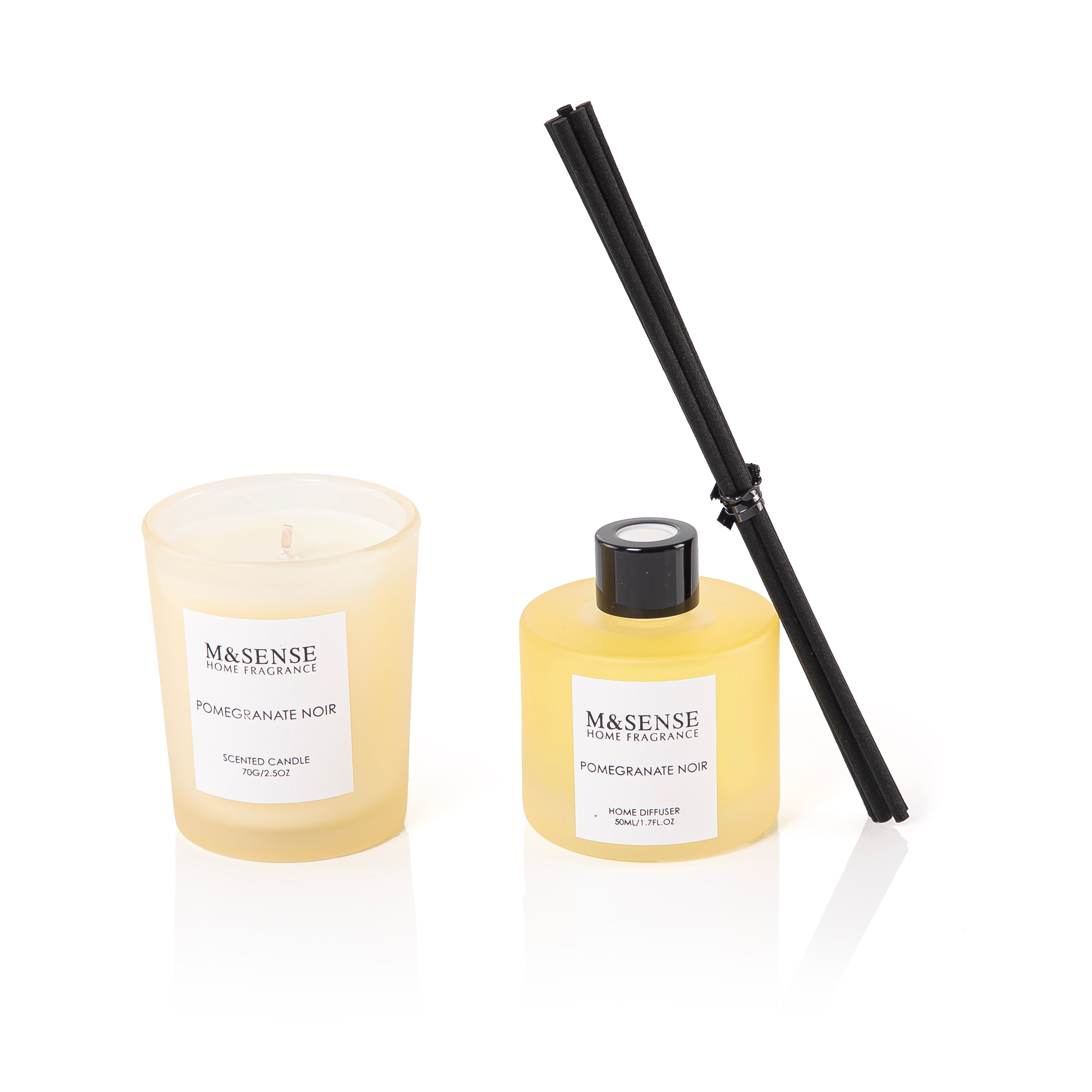 Pomegranate Noir diffuser, candle, and five sticks