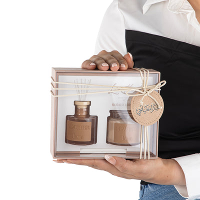 طقم دفيوزر ليزر الفاخر - بني