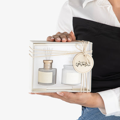 طقم دفيوزر ليزر الفاخر - أبيض