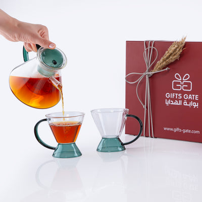 Kaif tea glass set - Green