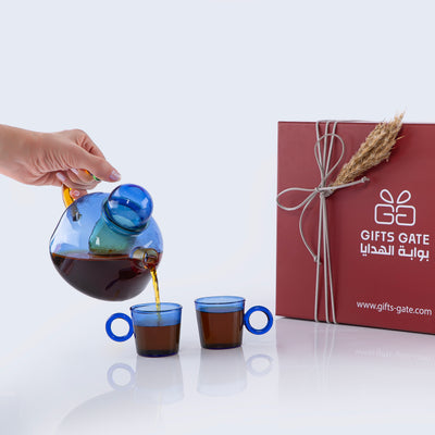 Kaif tea glass set - Blue