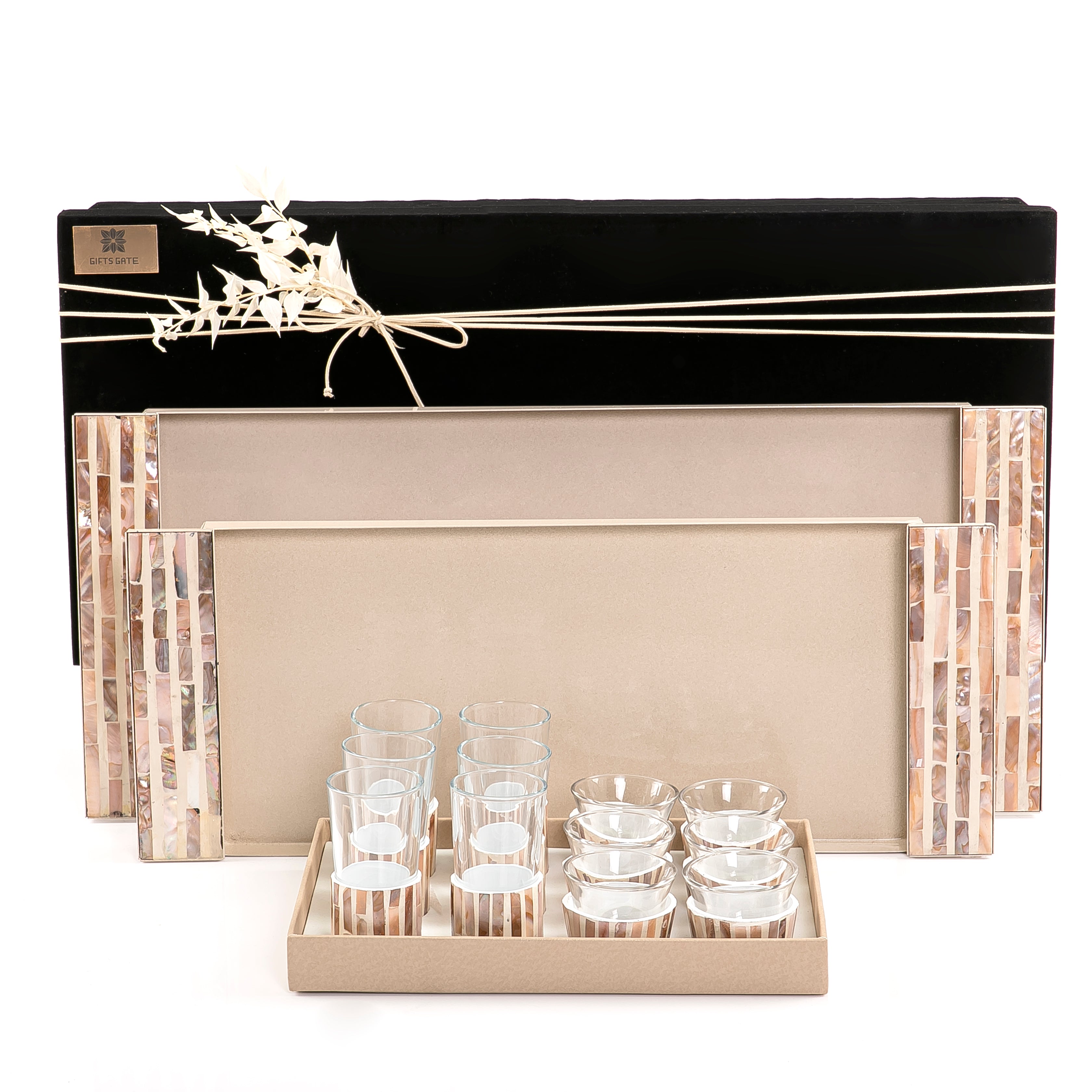 Pearl Hospitality Set - Brown