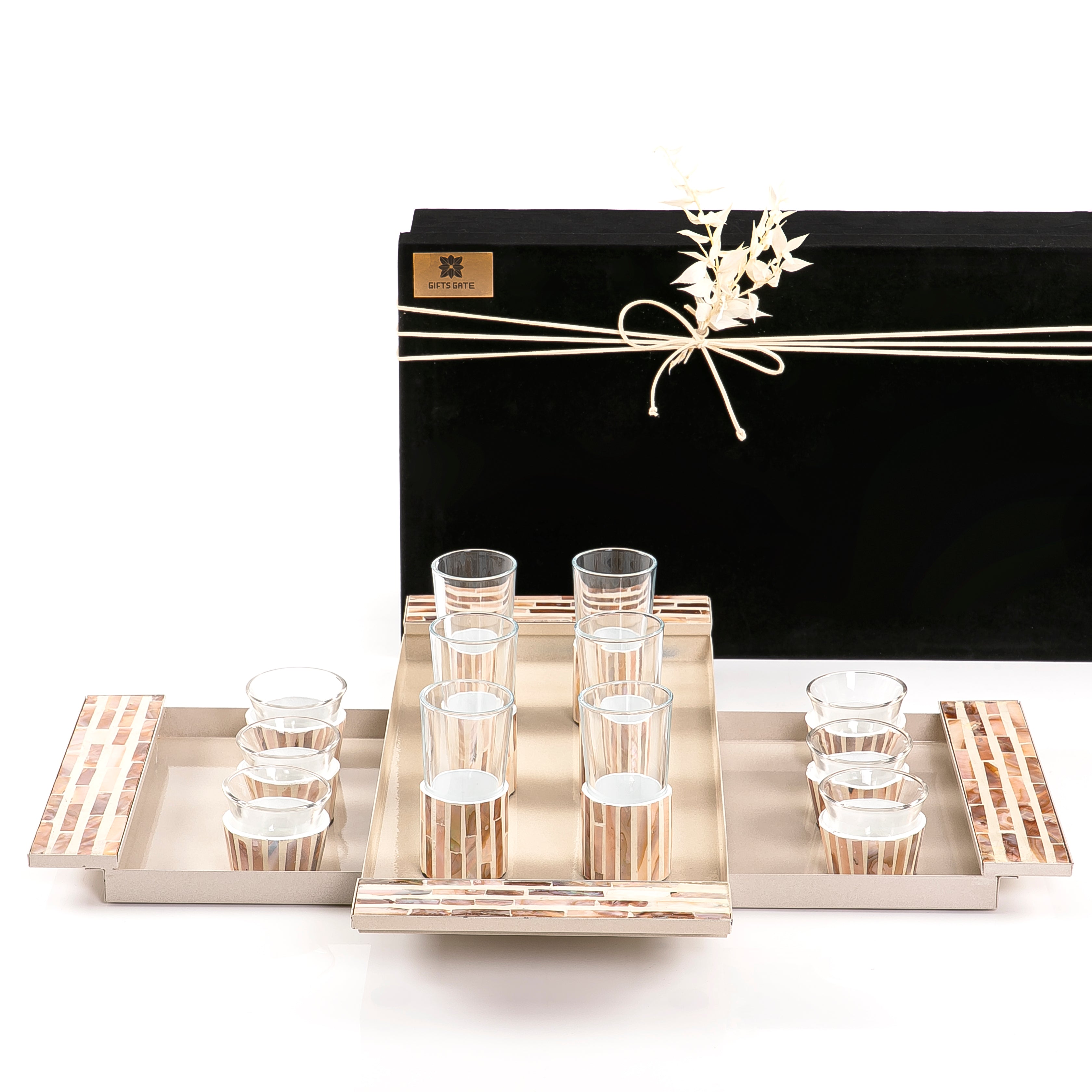 Pearl Hospitality Set - Brown