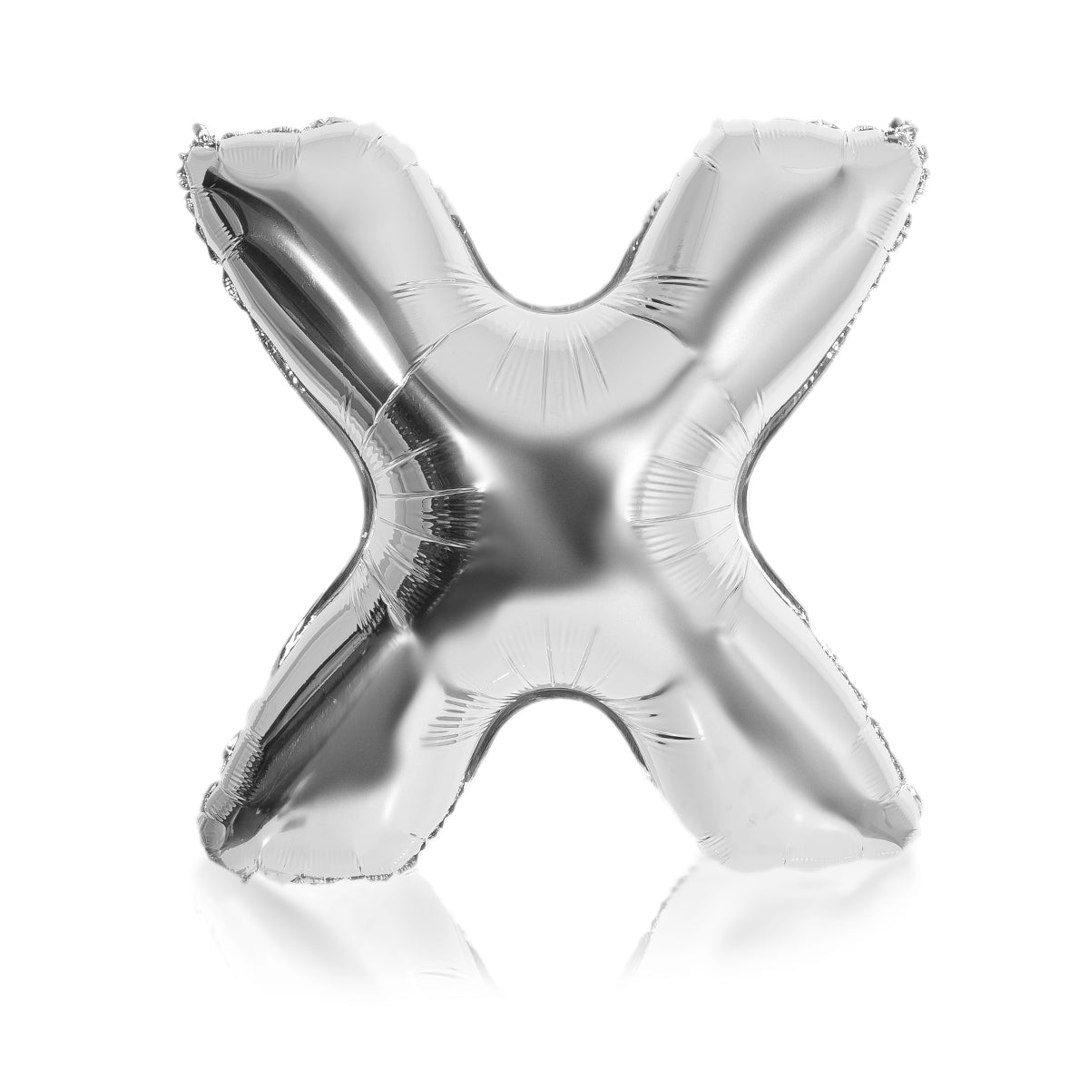 silver party balloon letter X