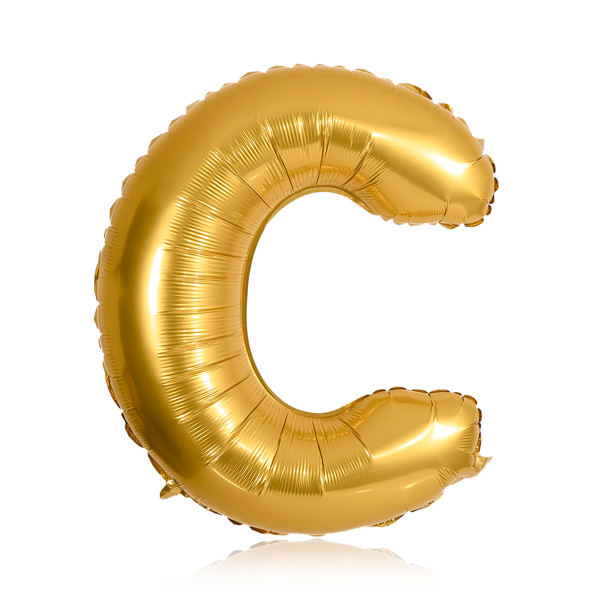 gold party balloon letter C