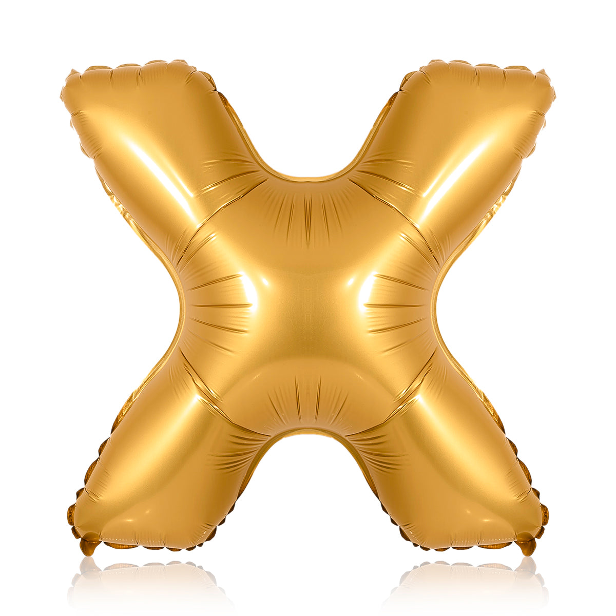 gold party balloon letter X