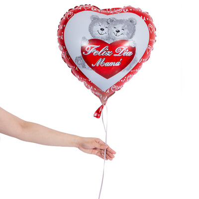 red heart party balloon