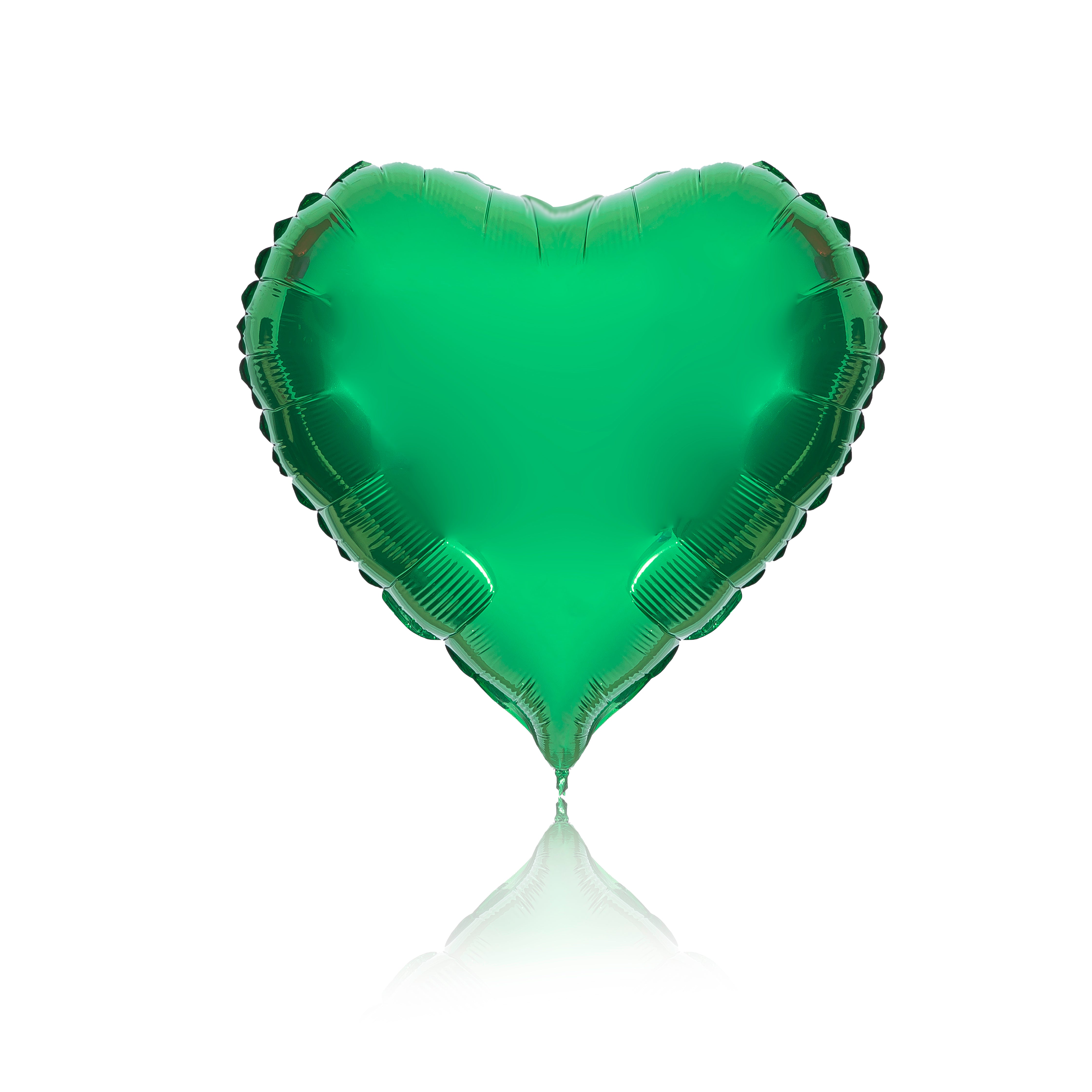 green heart party balloon