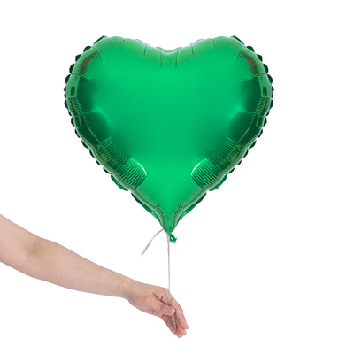 green heart party balloon